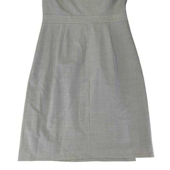 J.CREW Wrap Dress Super 120s 100% Wool Sleeveless Dress B8169 Women's 6 Snaps - Picture 6 of 11